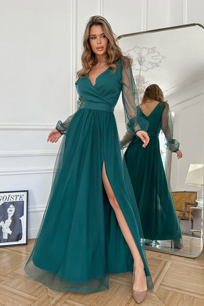 SUKIENKA Z DŁUGIM RĘKAWEM + SIZE eleganckie 13